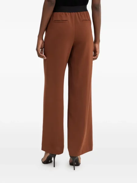 Pantaloni Karl Lagerfeld evazate maro