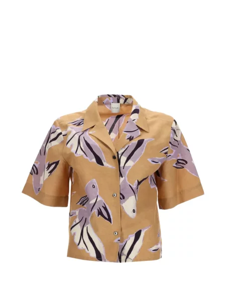 Cămașă Paul Smith cu imagine galben