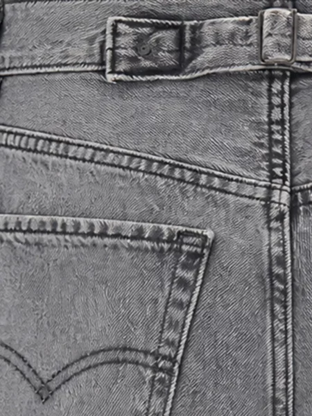 Blugi drepți Levi's® cu bretele gri