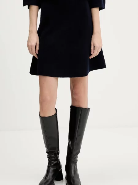 Gestuz fustă de lână negru
