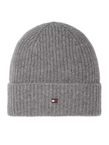 Căciulă Tommy Hilfiger Th Flag gri