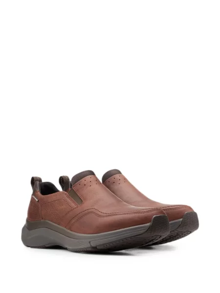 Bőr sneaker Clarks Originals barna