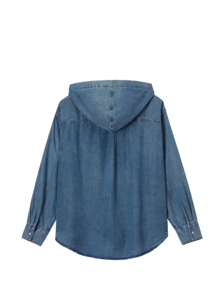 Cămașă din denim B+ab cu glugă albastru