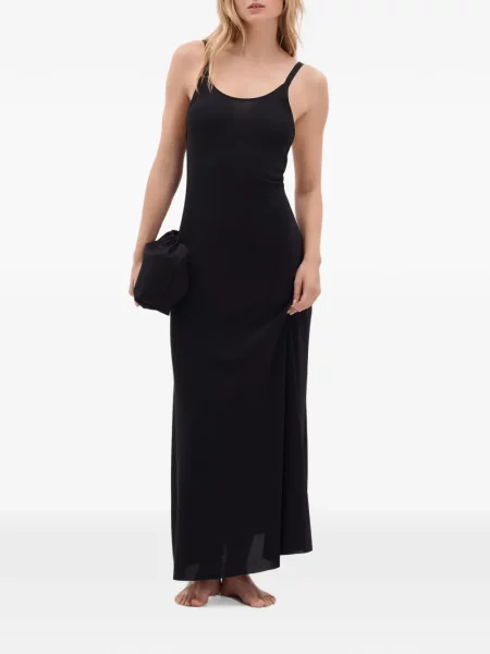 Rochie maxi Eres cu chihlimbar evazată negru