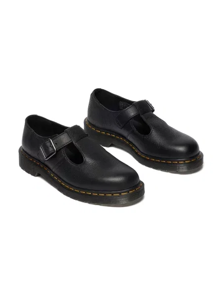 Dr. Martens pantofi de piele Polley cu plat negru