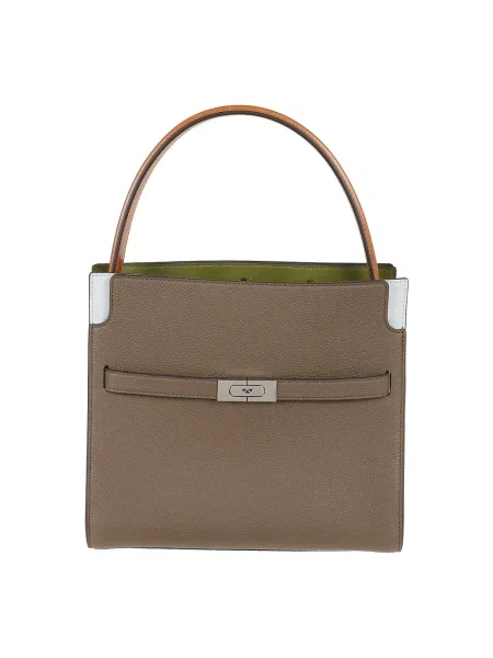 Torebka Tory Burch skórzana szara