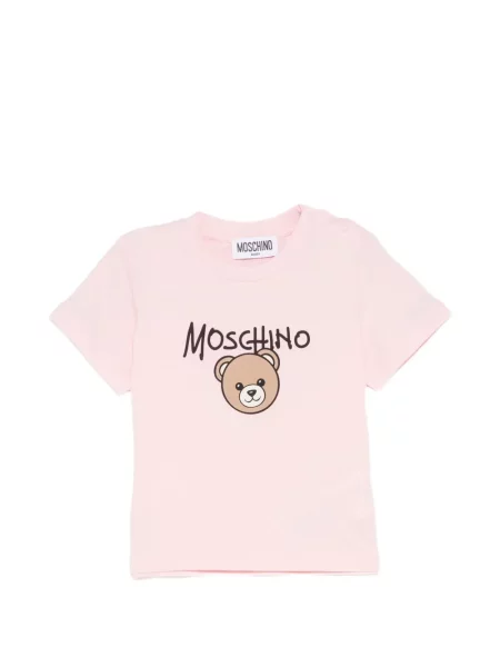 Koszulka dziecięca Moschino różowa