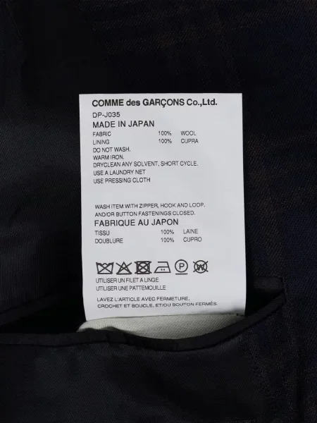 Geacă Comme Des Garçons Homme Deux în carouri albastru