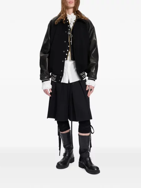 Pantaloni Ann Demeulemeester tricotate negru