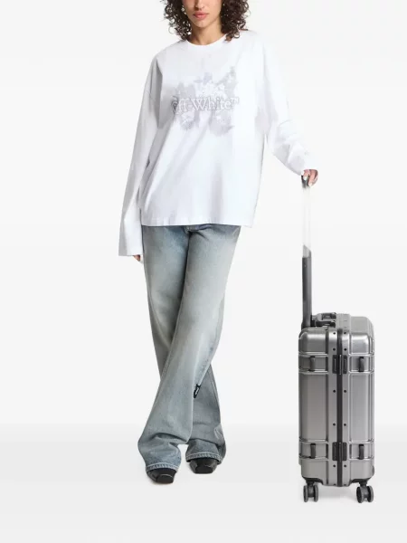 Lung tricou Off-white alb