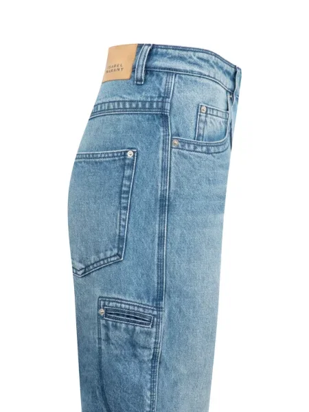 Široké džíny Isabel Marant modré