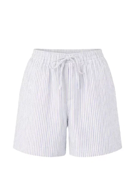 Pantaloni scurți Officine Générale cu dungi cu cordon alb
