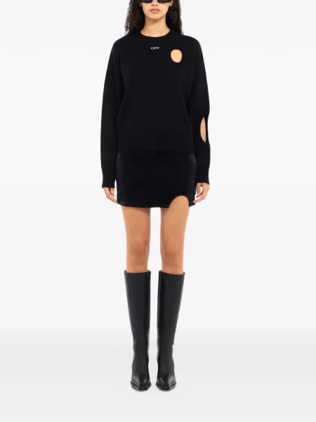 Decupat pulover Off-white alb