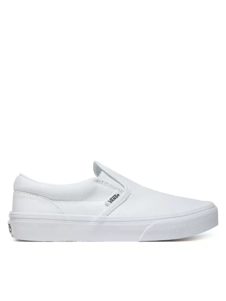Tenis superge Vans Classic Slip On bela