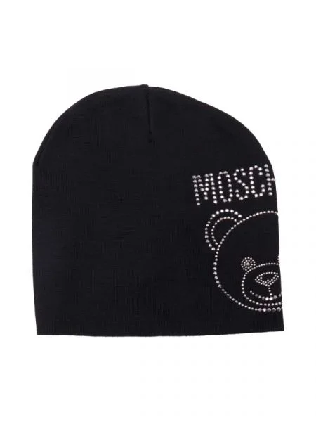 Moschino Gyapjú sapka fekete