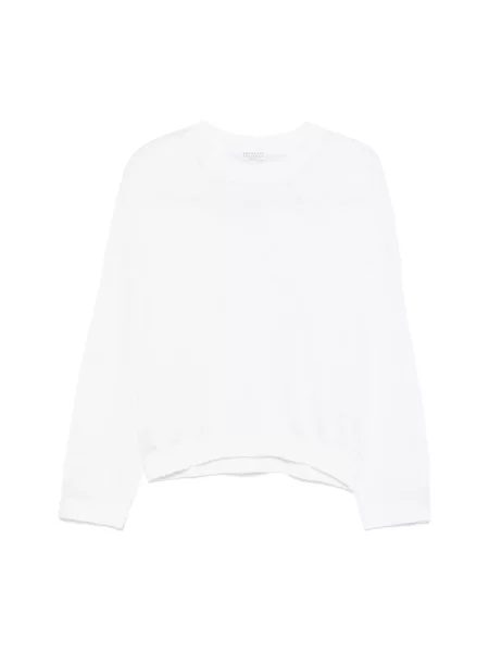 Sweter Brunello Cucinelli biały