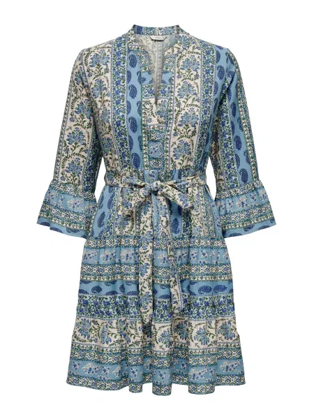 ONLY Rochie ONLSINA bleumarin / albastru deschis / oliv / natural alb