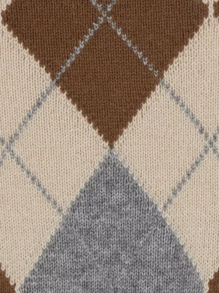 Pulover Max Mara cu model argyle maro