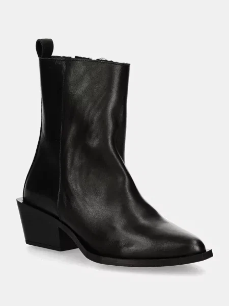 Кожени боти Steve Madden Xylena с дебел черно