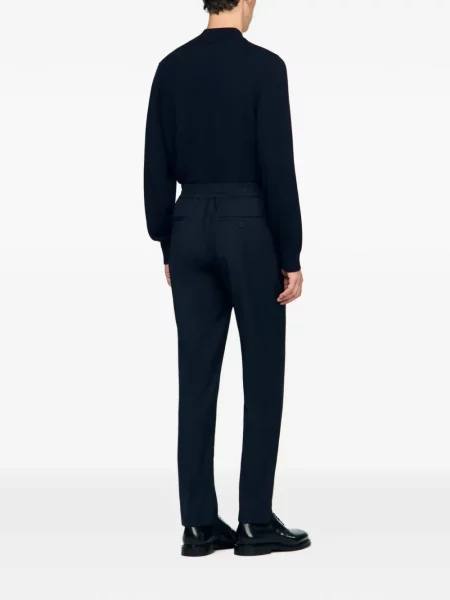 Pantaloni Sandro cu cordon albastru