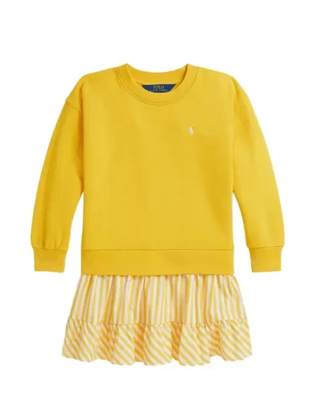 Sukienka dziecięca Polo Ralph Lauren żółta
