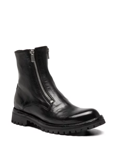 Botine Officine Creative din piele negru