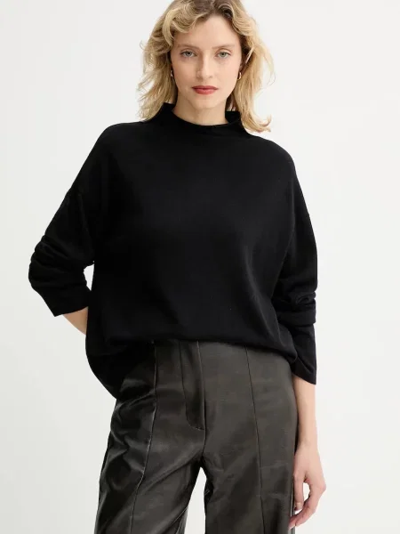 Marc O'Polo pulover din amestec de lână light cu turtleneck negru