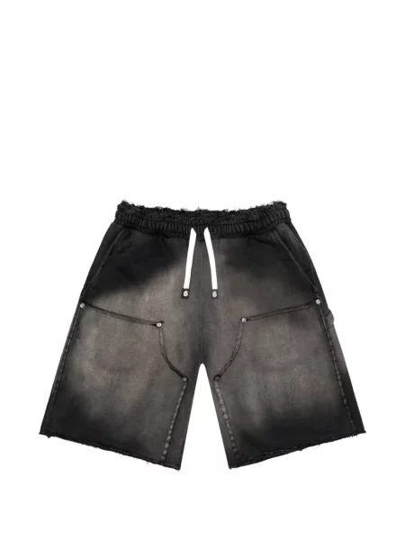 Pantaloni scurți Godspeed zdrențuiți negru
