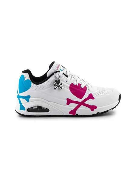 Tenisky Skechers so srdiečkami biela