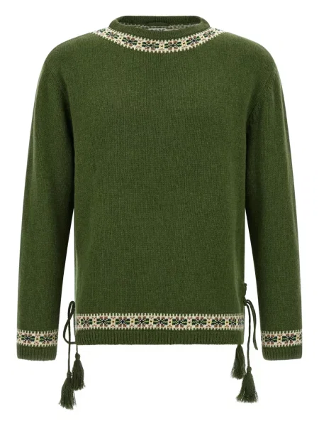 Žakárový svetr Bode zelený