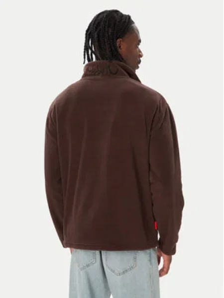 Quiksilver Polár kabát Sötétbarna Comfort Fit