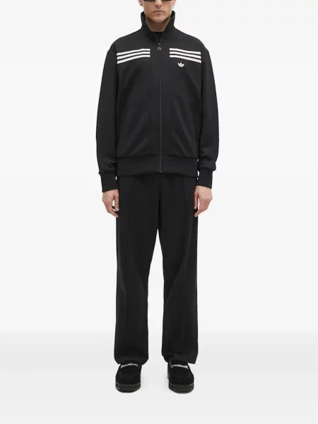 Sneakerși Adidas Stan Smith cu dungi din piele de căprioară albastru