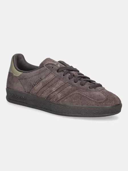 Semišové tenisky adidas Originals Gazelle Indoor hnědá