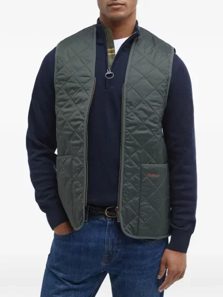 Matlasat vestă Barbour verde