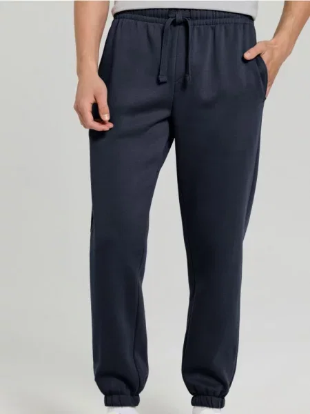 Спортивні штани з манжетами темно-синій сині