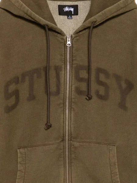 Hanorac cu glugă Stüssy cu imagine verde