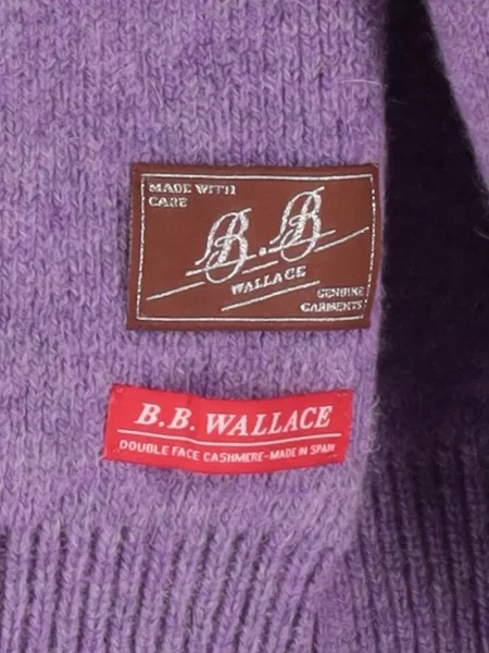 Cardigan B.b. Walace cu decolteu rotund violet