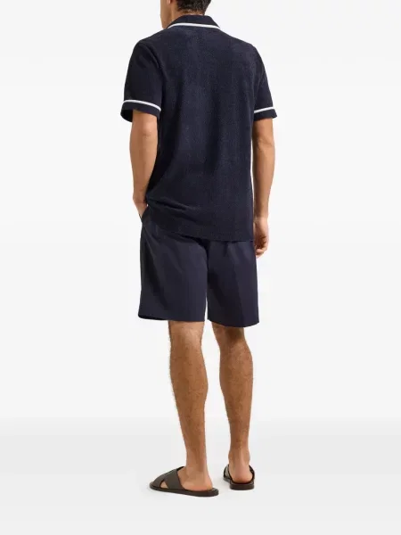 Gulerat tricou Orlebar Brown albastru