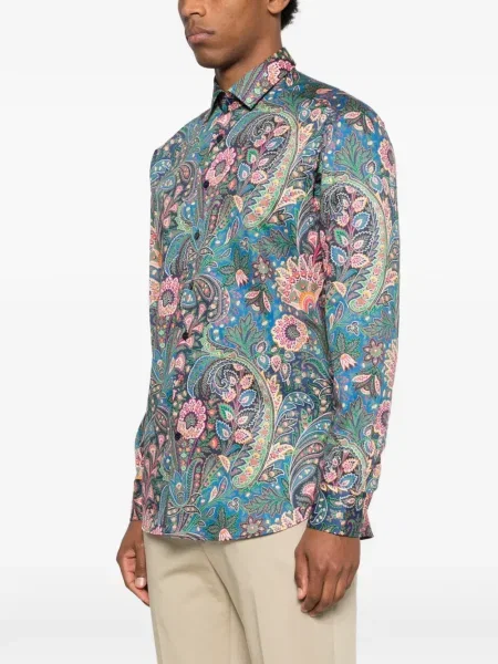 Риза Etro синьо