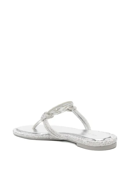 Sandalai Tory Burch su kristalais sidabrinė
