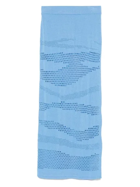 Dzianinowa spódnica Akep niebieska