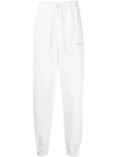 Kalhoty Ih Nom Uh Nit s potiskem bílé