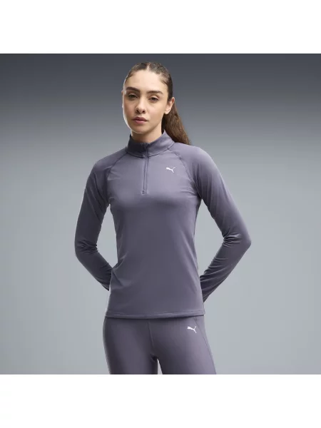 PUMA bluza z zamkiem RUN VELOCITY CLOUDSPUN Akcesoria S szary