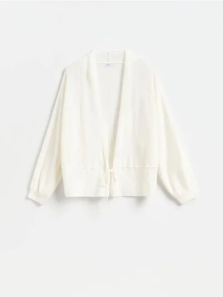 Reserved Cardigan cu adaos de lână nude