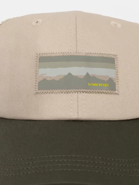 Однотонная кепка Viking зеленая