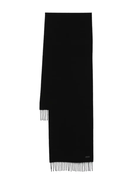 Fular Boss cu franjuri negru