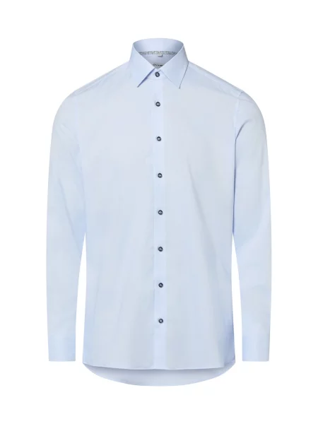 Olymp Level Five koszula biznesowa Mężczyźni Slim Fit 38 niebieski