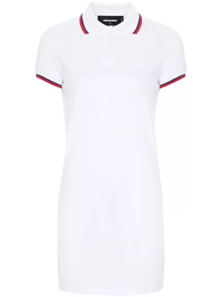 Rochie Dsquared2 cu dungi de costum alb