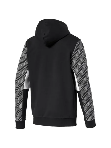 Hanorac cu glugă Puma cu imagine negru