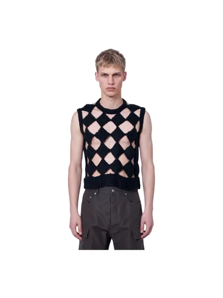 Sweter Rick Owens z kaszmiru czarny